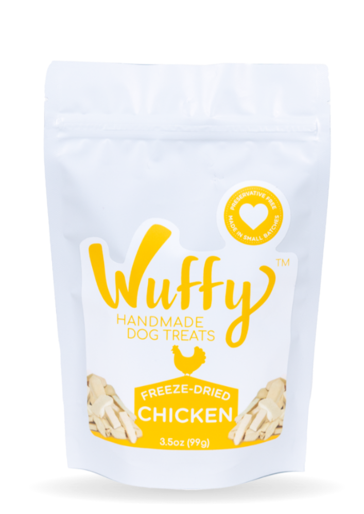 Wuffy Handmade Dog Treats Freeze-Dried Chicken, 3.8 oz (107g)